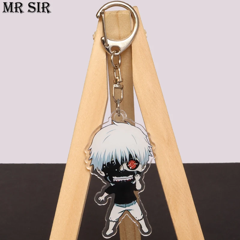 

Tokyo Ghoul Kaneki Ken Anime Keychain Figure Cosplay Cartoon Acrylic Key Chain Keys Bag Accessories Pendant Keyring Jewelry Gift