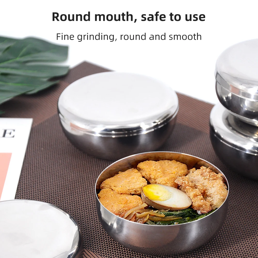 Миски из нержавеющей стали в Корейском стиле детская маленькая миска против