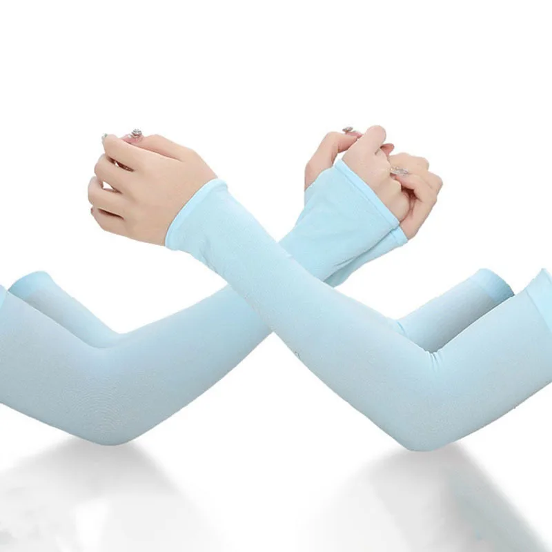 

1 Pair Arm Sleeves Summer Sun UV Protection Ice Cool Cycling Running Fishing Climbing Driving Arm Cover Warmers for Men Women
