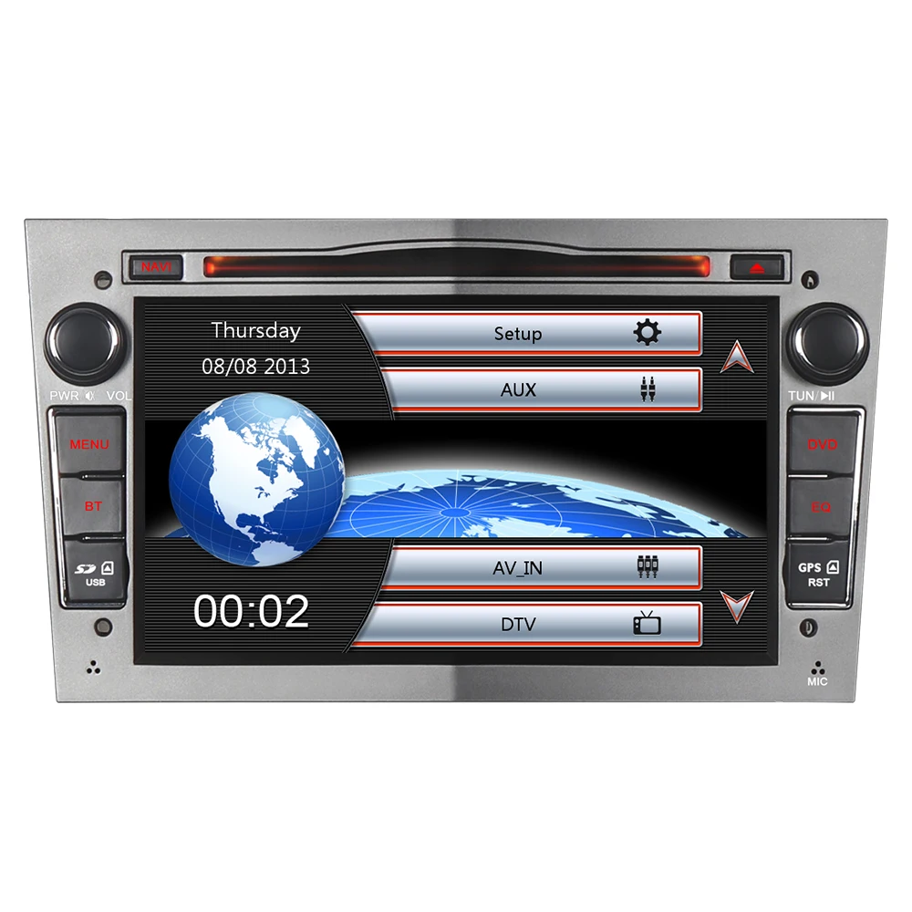 Grey A-Sure 2 din 16GB rom Автомобильный мультимедийный радио gps dvd-плеер стерео навигация для OPEL Antara Vectra Zafira Astra Meriva Vivaro - Цвет: Grey
