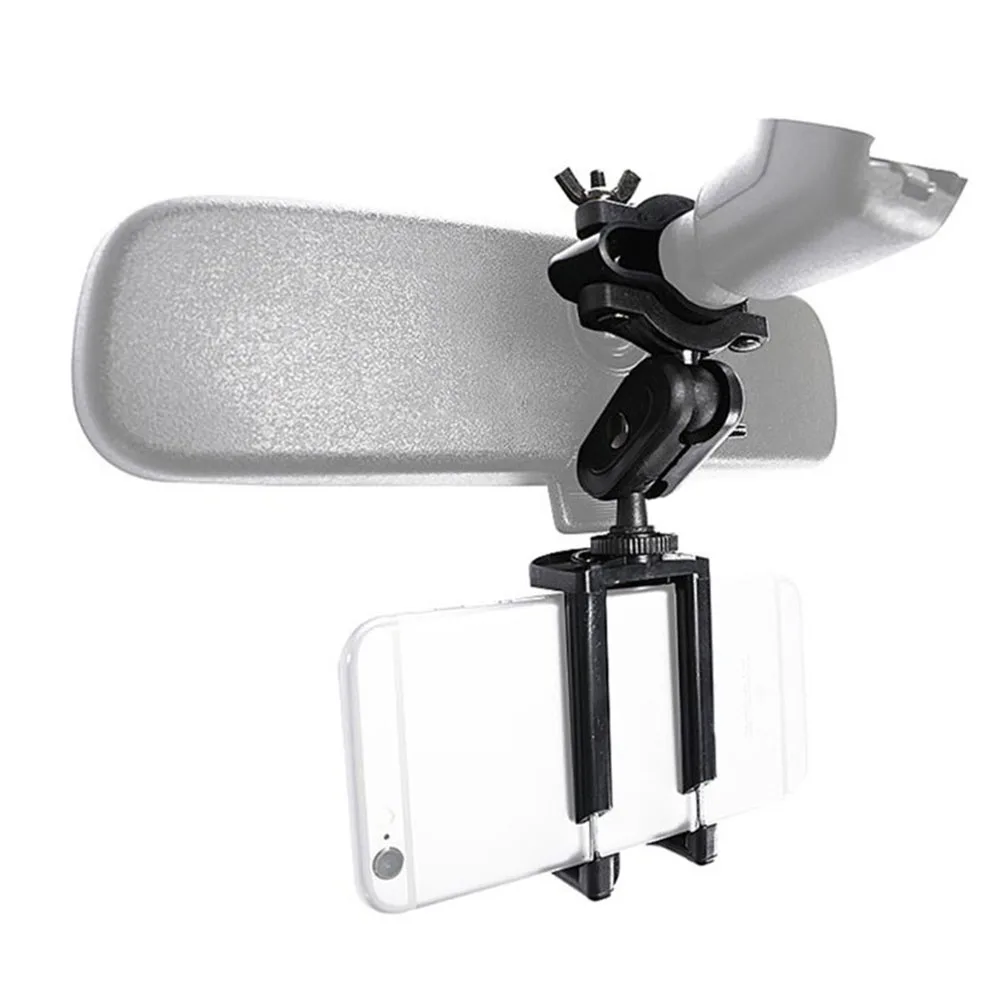 

NEW Rotate 360 Degrees Car Phone Holder Bracket Adjustable Rear View Mirror Mount Stand for 2.17-3.35 inch Mobile Phone GPS
