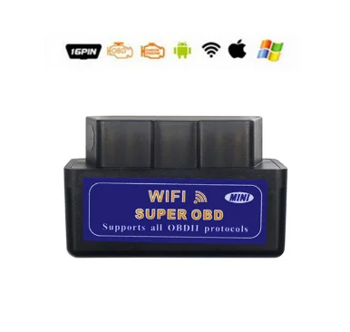 wifi black OBD2 elm327 V1.5 автомобильный диагностический инструмент wifi Elm 327 1,5 автоматический сканер OBDII адаптер OBDII для Android/IOS/PC считыватель кодов elm 327 - Цвет: wifi black