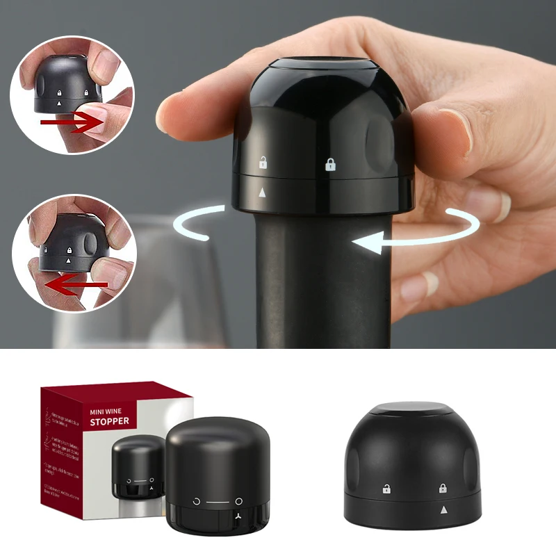 

1/2pcs Vacuum Red Wine Bottle Cap Stopper Silicone Sealed Champagne Bottle Stopper Vacuum Retain Freshness Wine Plug Bar Tools