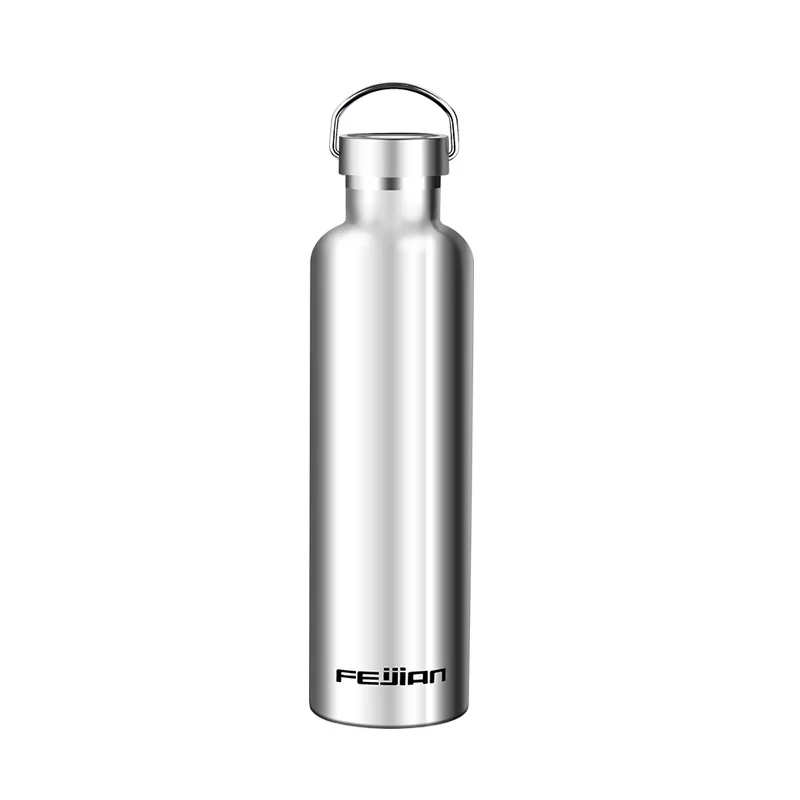 Фляга для воды FEIJIAN с вакуумной изоляцией двойными стенками из нержавеющей стали