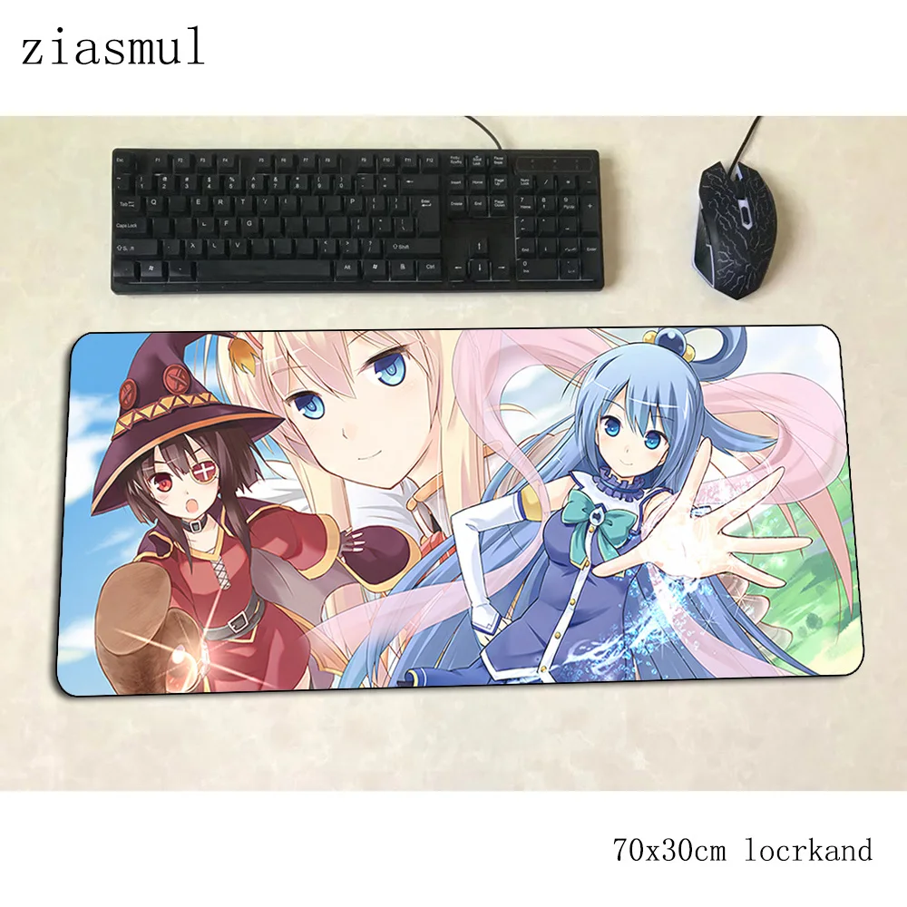 Коврик megumin для мышки с аниме компьютерный коврик 700x300x3 мм игровой большой
