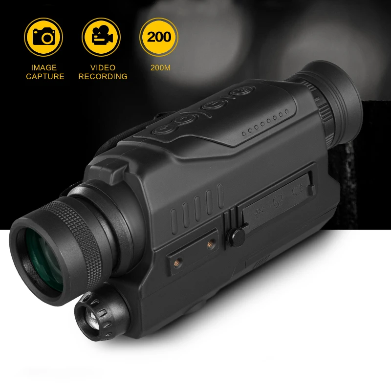 Jacht Digitale Nachtzicht Dvr рекордер Apparaten Monoculaire Verrekijker 5X32 Zoom Infrarood Video Verlichting Optics WG532|Телескоп