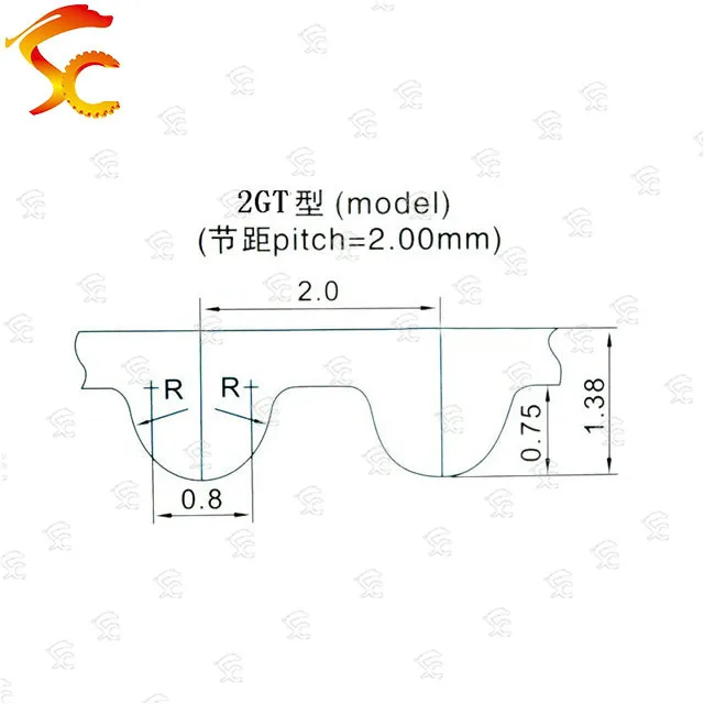 

10pcs GT2/2M timing belt Perimeter 180 width 6/8/9/10mm Teeth 90 loop 2GT/2M-180-10MM synchronous belt