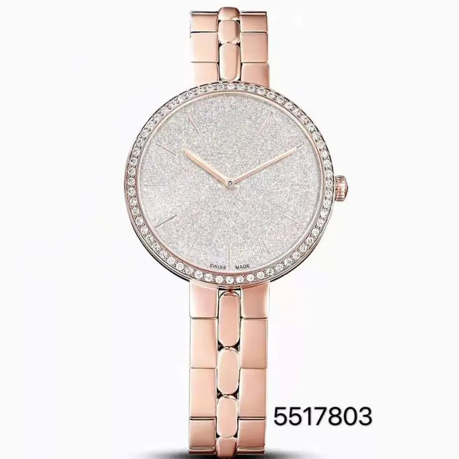

2021 new models Top Brand lady Luxury Gold diamond simple Business Waterproof womans Mechanical watch