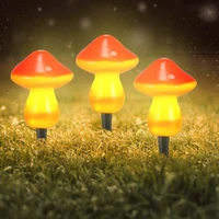 led solar energy mushroom light waterproof garden outdoors landscape lamp mushroom lamp set for lawn pathway yard decorative
