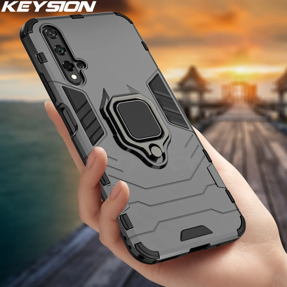 Ударопрочный чехол KEYSION для Huawei Nova 5T Y6s Y9s P40 Lite P30 Pro P20 Магнитный чехол для задней панели телефона Honor Play 3 V20 V30 Pro