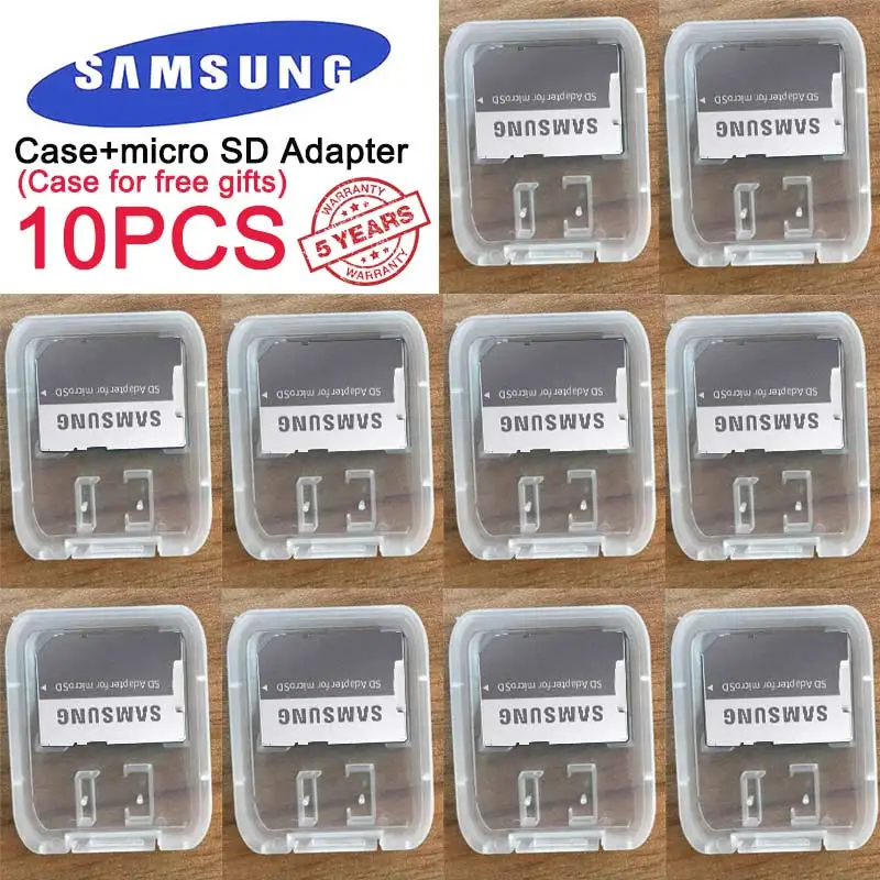 

10 шт./лот оригинальный адаптер для карт памяти Samsung microSD/SDHC/SDXC кардридер белый цвет SD адаптер с чехлом для бесплатного подарка