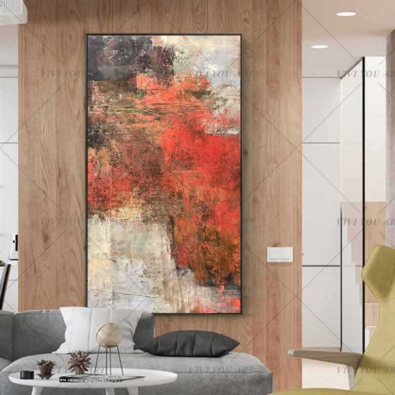 

New Arrival Handmade thick knife abstract oil painting colorful gorgeous abstract Painting home Decor Oil Painting on Canvas