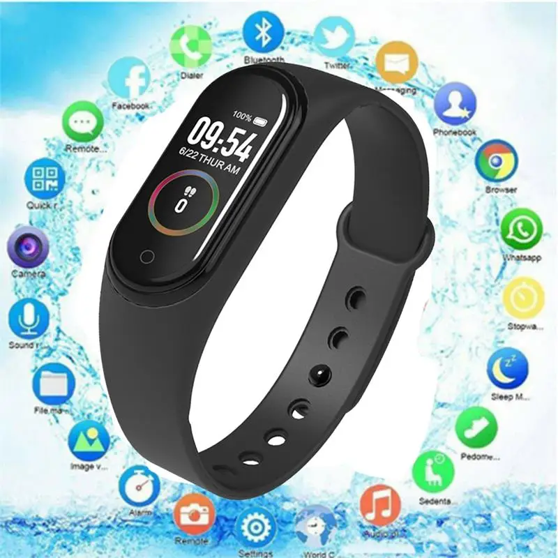 M4 умный Браслет сообщение напоминание/кровяное давление/монитор сердечного