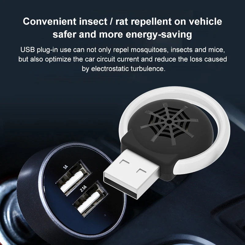 Портативный ультразвуковой репеллент от насекомых с USB электронный для