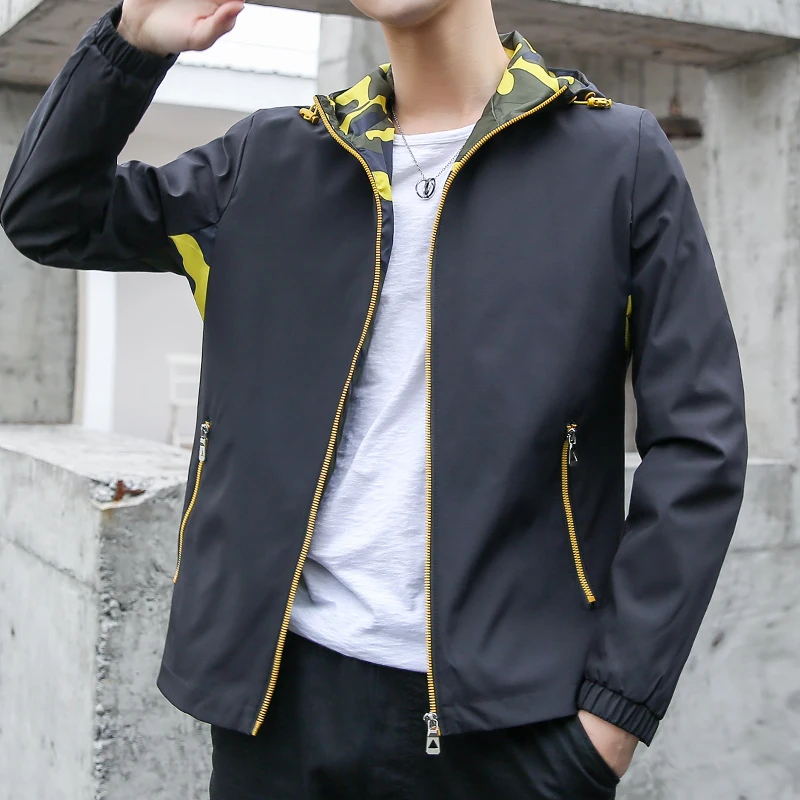 Куртка мужская с принтом лотоса и порта модная ветровка Повседневная Верхняя