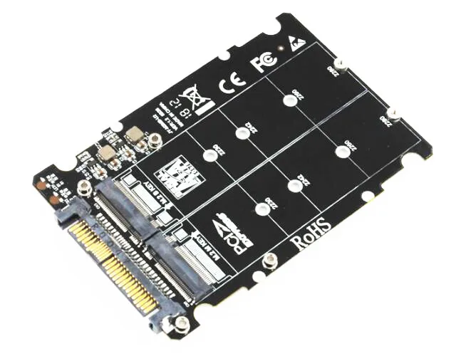 лидер продаж адаптер 2 в 1 m 2 nvme sata bus ngff ssd
