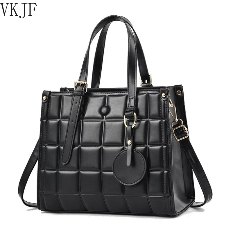 

Fashion Rhombus Women'S Messenger Bag 2021 Summer New Large-Capacity Ladies Handbag Solid Color Female Tote Bag Shoulder Bag