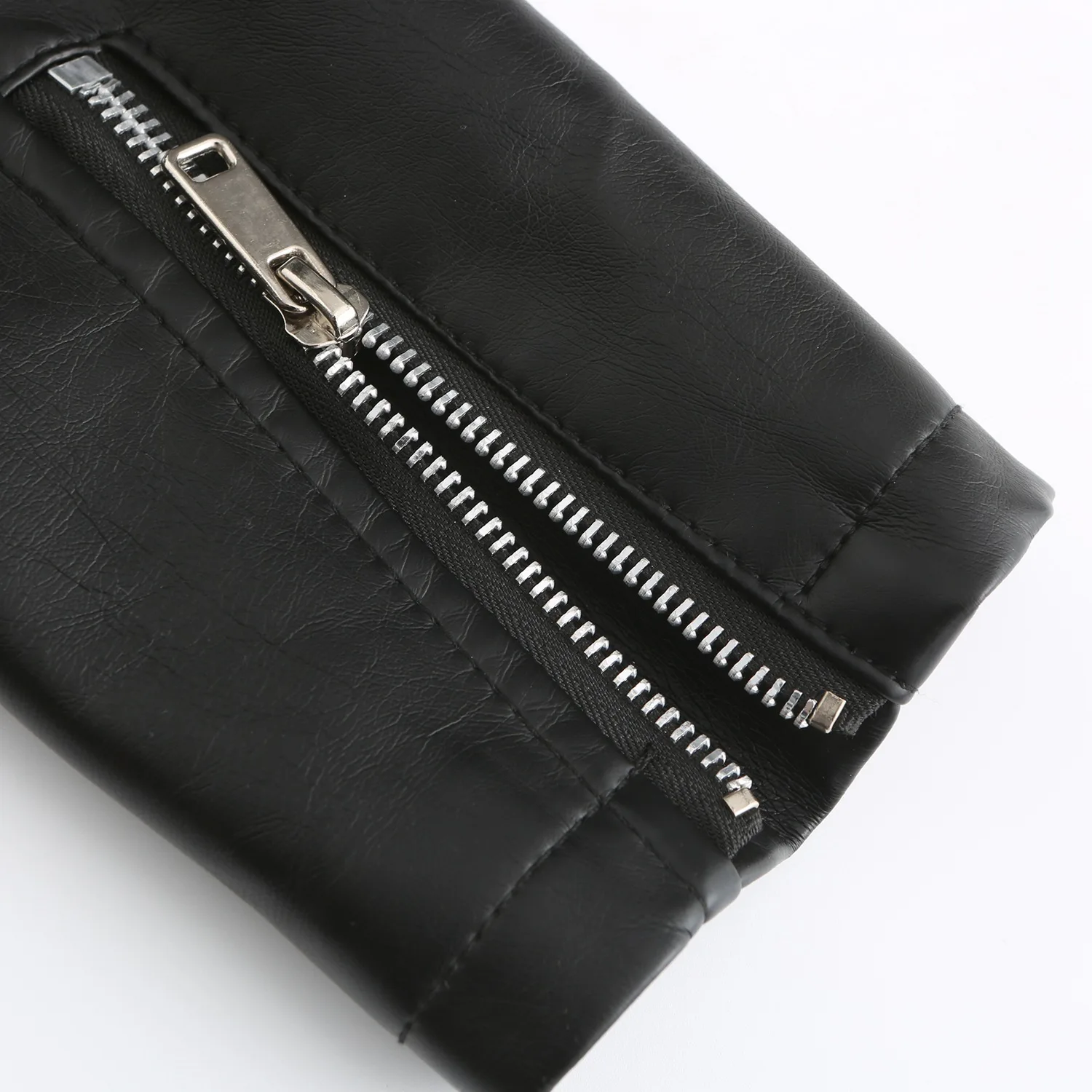 Women's Leather Jacket Motorcycle Zipper Soft Faux Leather Jackets Red Green Ladies Rivets Moto Biker Coats Outerwear Female