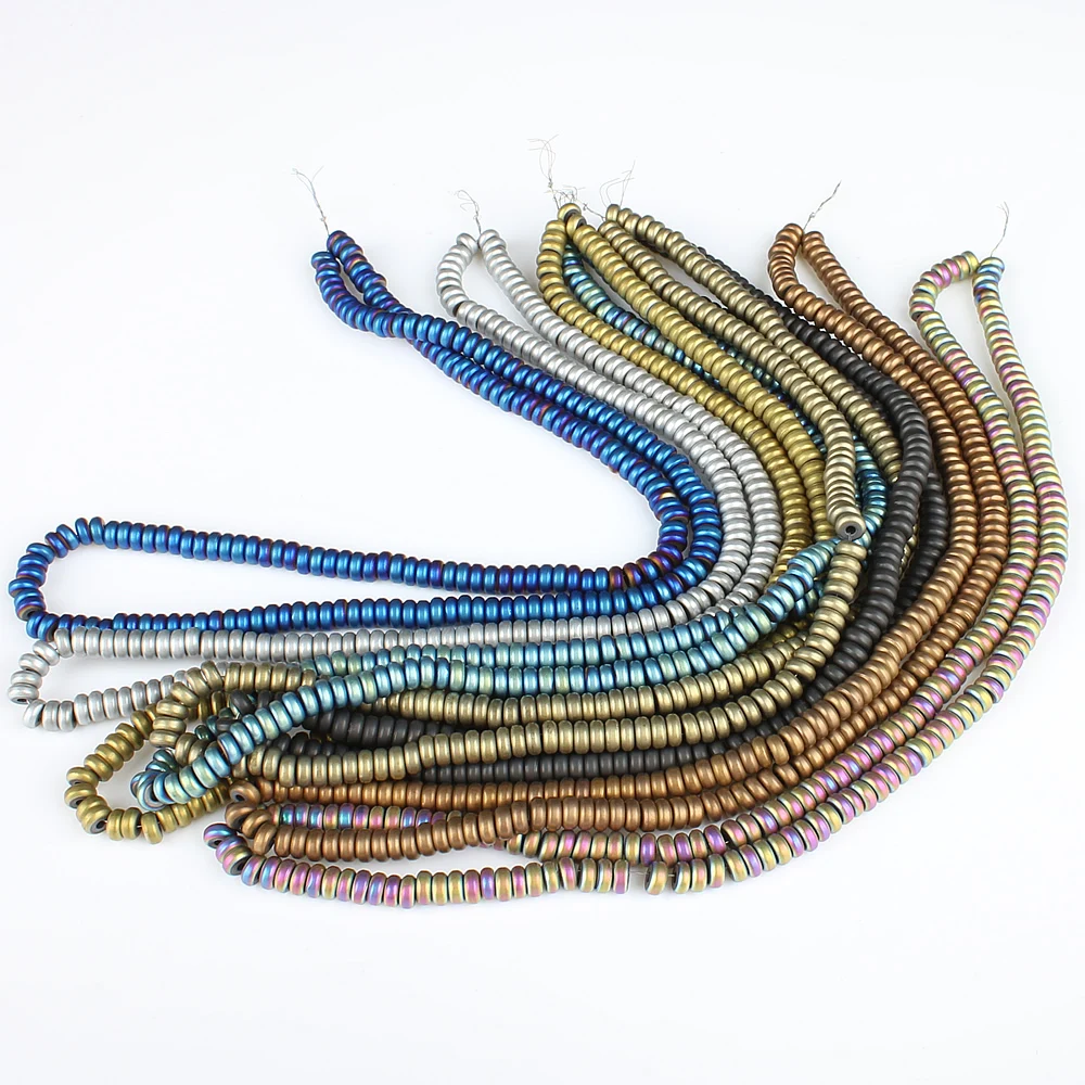 Бусины из гематита 4 х2 мм 16 дюймов | Украшения и аксессуары