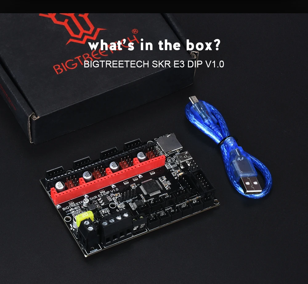 BIQU BIGTREETECH SKR MINI E3 32 бит плата управления интегрированная TMC2209 UART RGB Marlin для Ender 3 Ender 5 Pro части 3d принтера