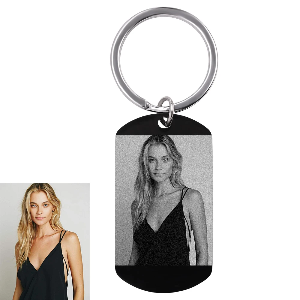 Keychain Креативная Персонализированная цепочка для ключей счастливая семья заказное имя серебро Нержавеющая сталь Брелки для родителей подарок для членов семьи - Цвет: Keychain