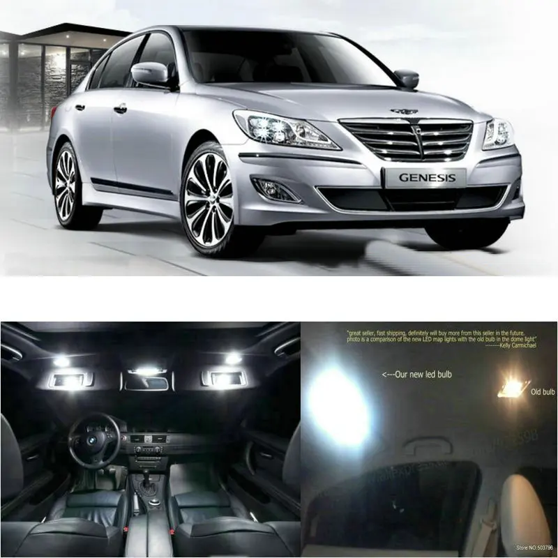 13 шт. светодиодные лампы для салона автомобиля Hyundai genesis sedan 2013 | Автомобили и