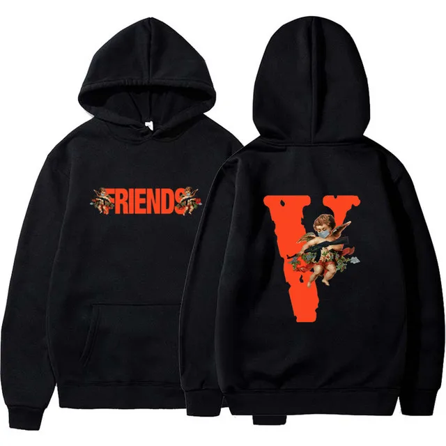 

New Man Sweatcoat Hoodies VLONE Casual Sweatshirts Men Clothing Sweatshirt Woman Women's USA Brand Harajuku Friends Angel AK-47