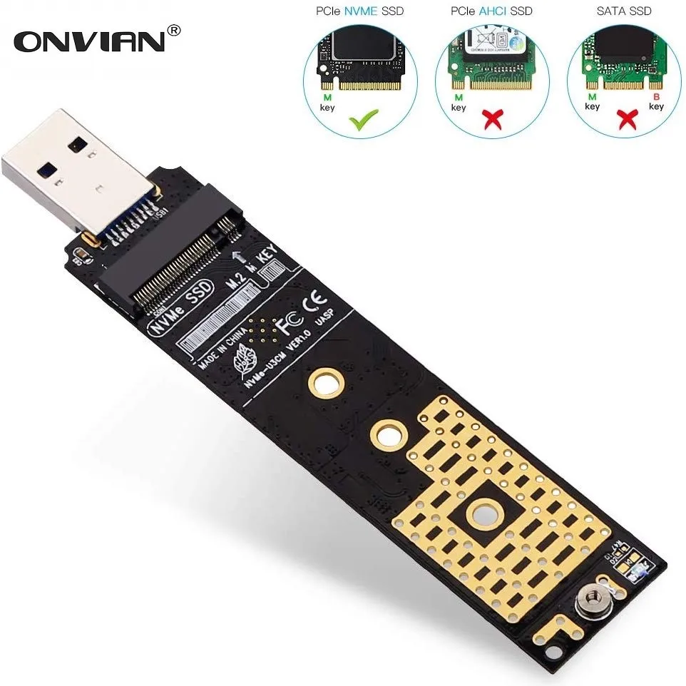 Адаптер onbian M.2 NVME к USB M-Key NGFF 3 1 кардридер 10 Гбит/с адаптер для Windows XP 7 8 MAC OS |