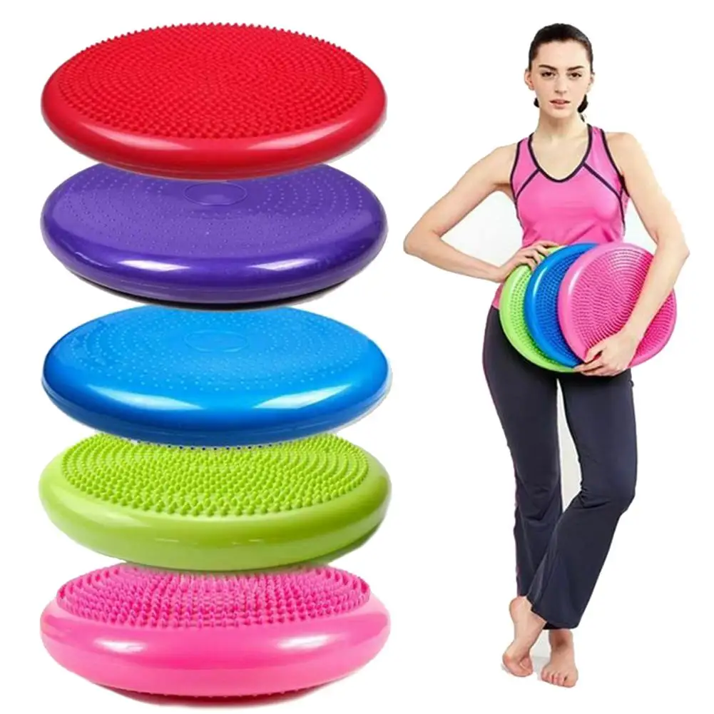 

Массажная подушка с шариками для йоги, дисковая подушка для баланса устойчивости колес, коврик, тренировочный мяч для фитнеса и тренировок, ...