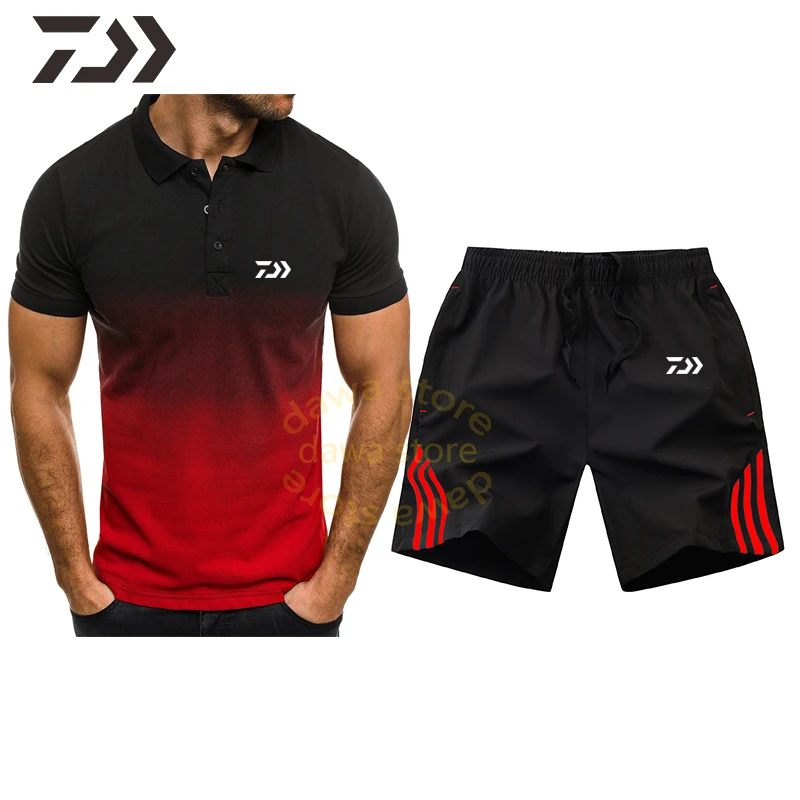 

Summer t Shirt Men Suit for Fishing Clothes Breathable Fishing Shirt Polo Men Tees Fishing Wear Quick Dry Outdoor Fishing Pants