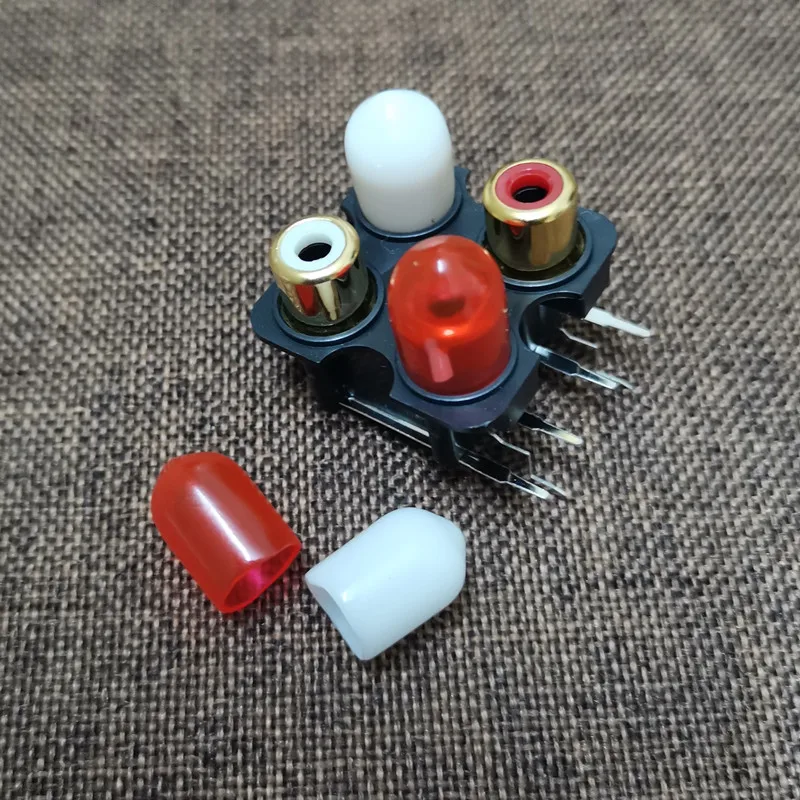 RCA protective cover audio Rubber dust cap Anti-oxidation sleeve for dac preamp amplifier | Электроника