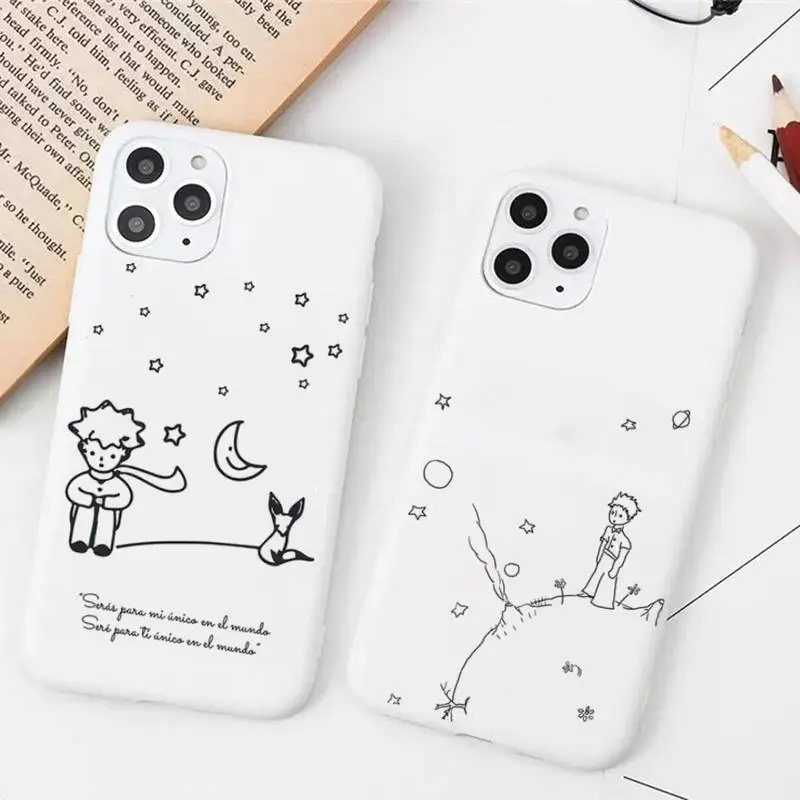 

The Little Prince The earth space Phone Case for iphone 13 12 11 Pro Max X XS Max XR Color Soft Cover for iphone7 8 6 6S Plus