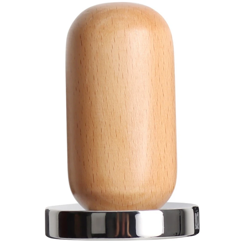 

58MM Beech Espresso Coffee Powder Machine Powder Hammer Stainless Steel Flat Bottom Cloth Powder Machine