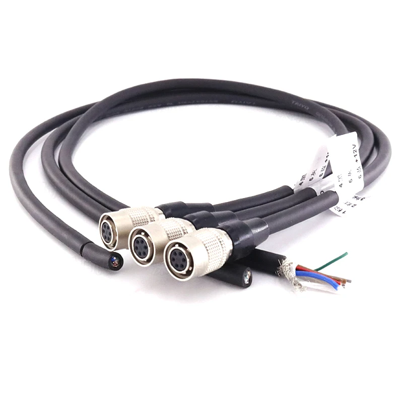 1 шт. high flex hirose 6 pin basler GIGE AVT SFCC-6S hr10a-7p-6s нормальный кабель женский hirose 6pin разъем объектив ПЗС-камеры кабель