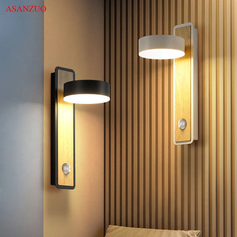 

Modern LED Wall Lamp lampada Bedroom Beside Wall Light Home Indoor Decoration Lighting Corridor Aluminum Wall Sconce AC90-260V