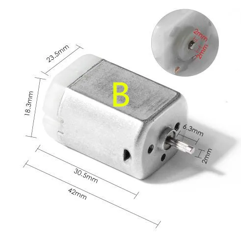 7 мм ребристые вал FC280 Автомобильный Дверной замок Мотор привода Бензобак люк