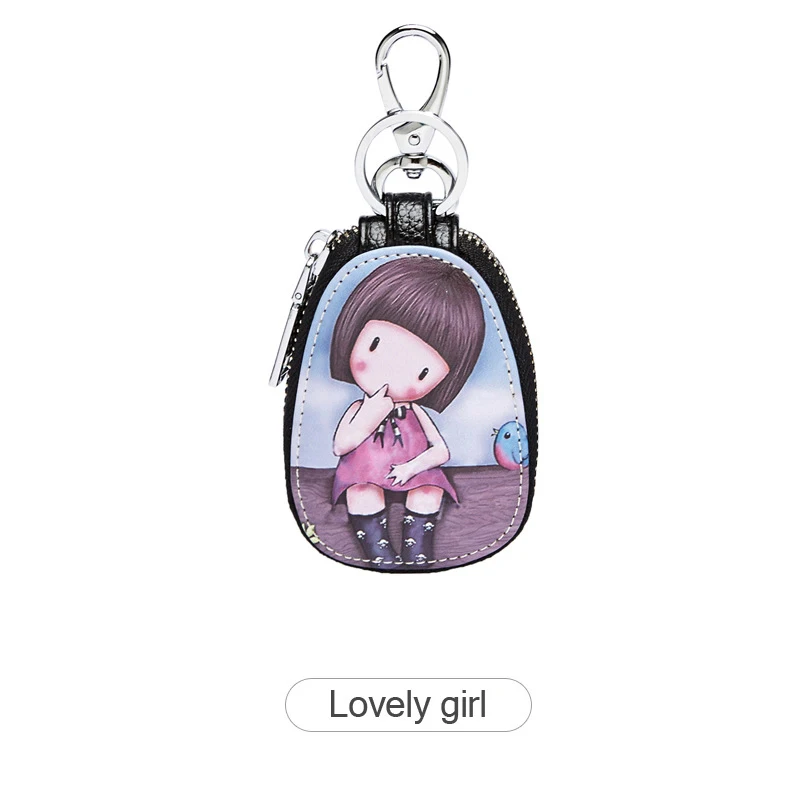 

Car Universal Key Case Compact Cartoon Pattern Key Storage Simple Fashion Cute Large Capacity Multi-function Key Case