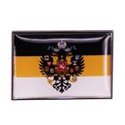 Значок с российским национальным флагом, черная, желтая, белая брошь с двойным орлом, значок с русским флаги Empire, значок на лацкан