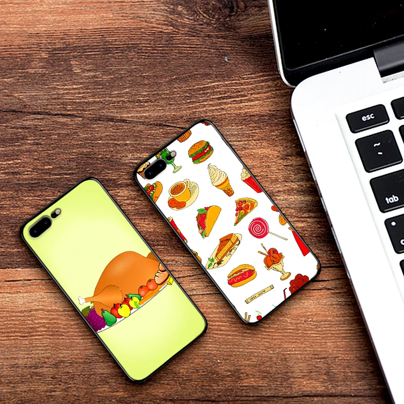 Носки с рисунком медведя из мультика десерты еда Мягкий силиконовый чехол для