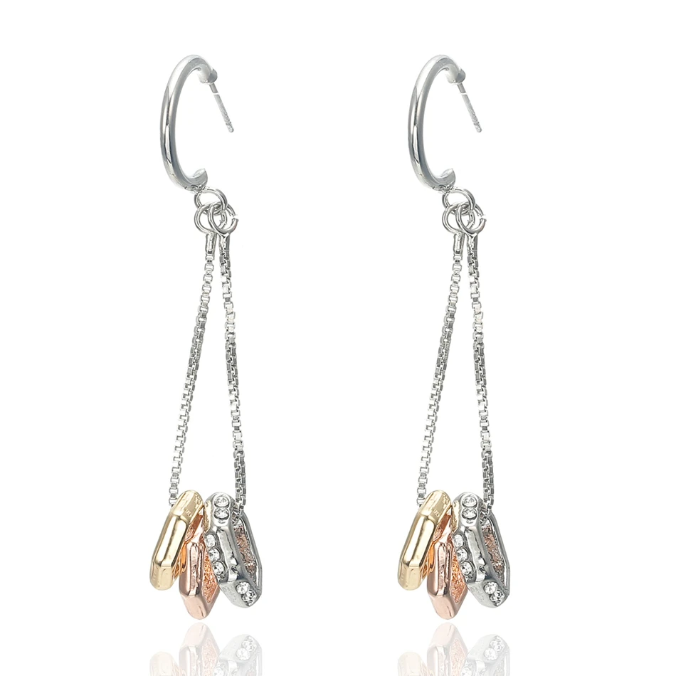 Match-Right Trendy Earrings for Women Geometric/Long/Big/Korean/Gold/Silver/Round/Drop Earrings Fashion Jewelry female yjz8150