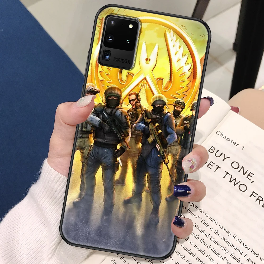 Чехол для телефона Counter Strike CSGO cs go Samsung Galaxy Note 4 8 9 10 20 S8 S9 S10 S10E S20 Plus UITRA Ultra black fashion |