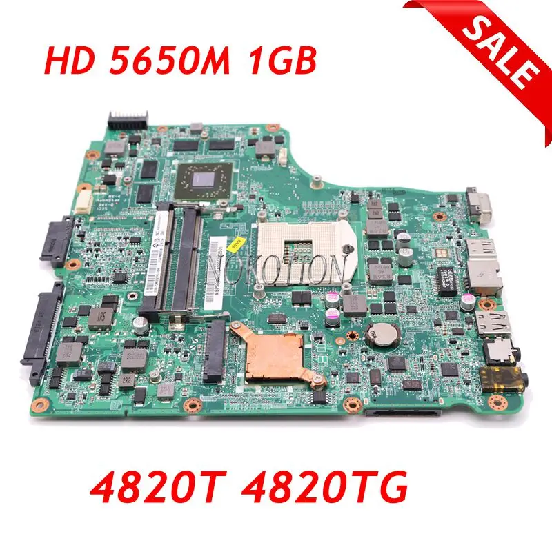 NOKOTION DA0ZQ1MB8F0 REV F MBPVL06001 MB. Pvl06001 для acer aspire 4820T 4820TG материнская плата HM55 DDR3 ATI HD5650M