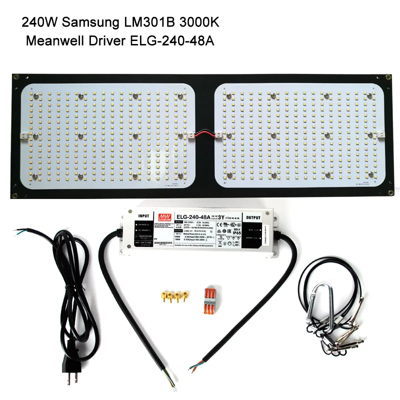120 Вт 240 Вт samsung LM301B светодиодный светильник для выращивания квантовой доски 3000 К 3500 К полный спектр драйвер Meanwell для комнатных палаток растений - Испускаемый цвет: 240W LM301B 3000K