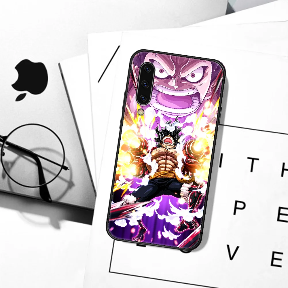 

Anime ONE PIECES Monkey D Luffy Phone Case For Samsung Galaxy A 3 5 7 8 10 20 20E 21S 30 30S 40 50 51 70 71 black Back Luxury