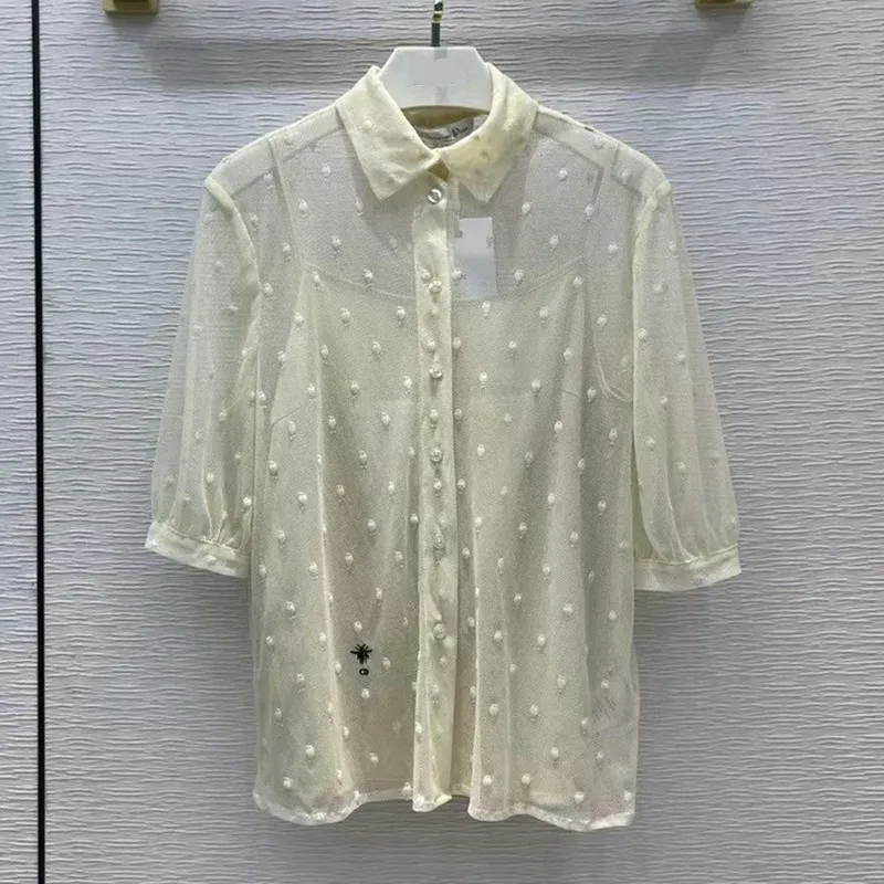 

White Beige High Quality Polo Collar Women Two-Piece Long-Sleeved Camisole Top 2021 New Hollow Spring Autumn Vacation Streetwear