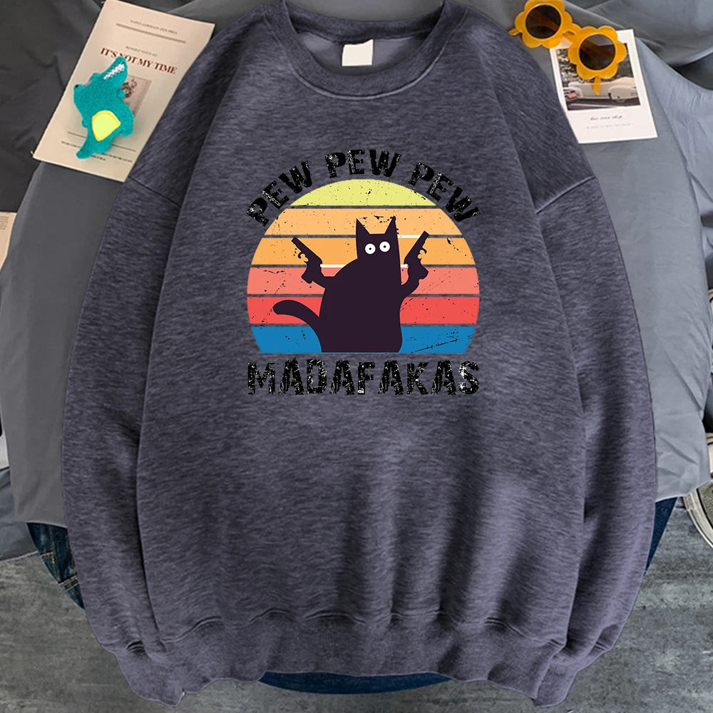 

Sweatshirts Man Pew Pew Madafakas Print Hoodie Long Sleeve Casual Mens Hooded Clothes Hip Hop New Anime Fleece Loose Streetwear