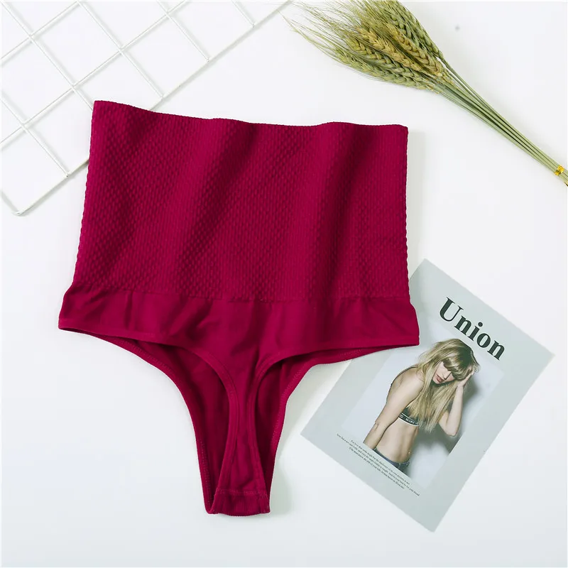 Women High Waist Shaper Sexy Thong Autumn Breathable Body Shapers Slimming Underpants Tummy Underwear Soft Shaping Panties M-2XL