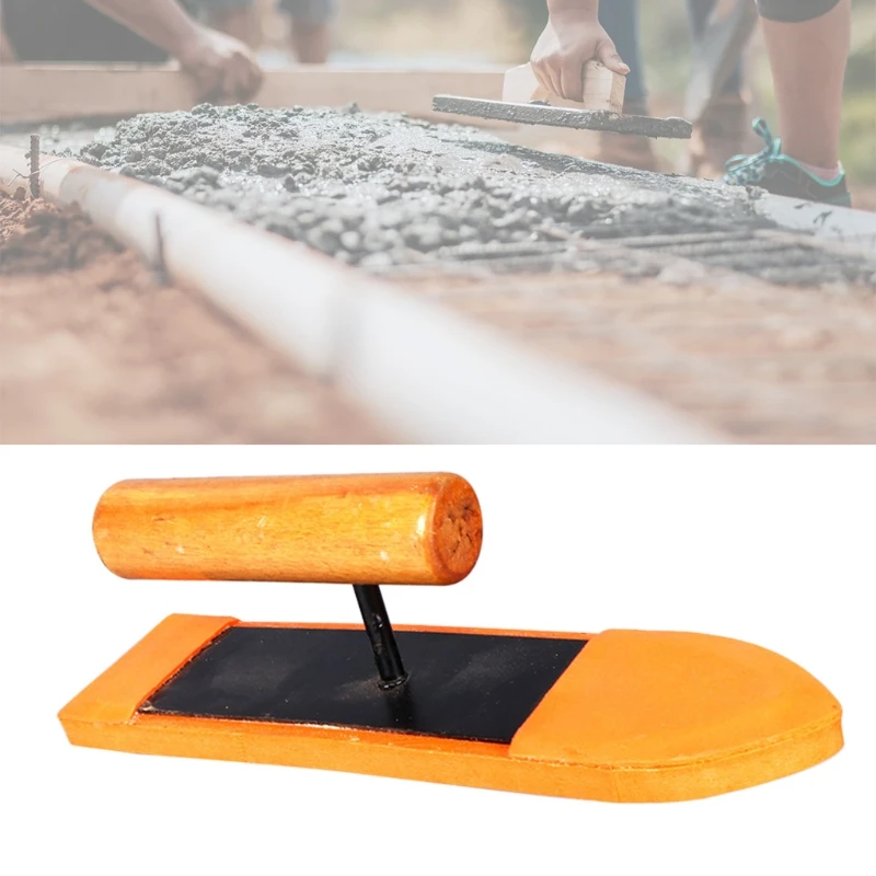 

WSND Tile Caulking Trowel Wooden Handle Builders Masons Sponge Foam Trowel Plastering Bucket Trowel Practical Bricklayer Tool