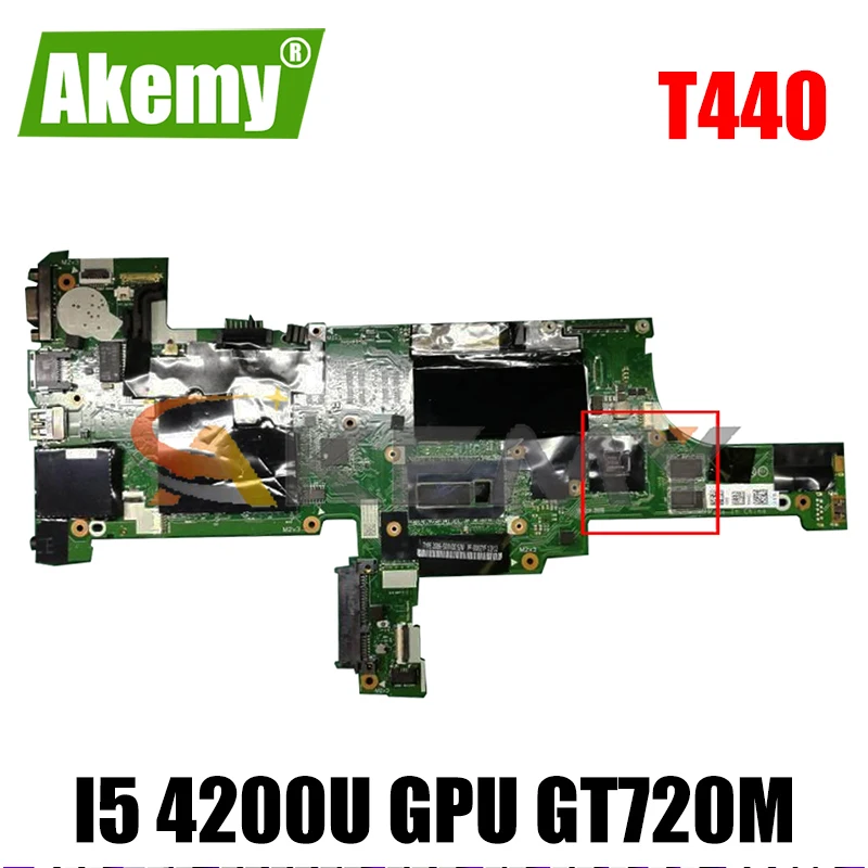 

Akemy FRU 00HW219 04X4036 04X4037 для Lenovo Thinkpad T440 Материнская плата ноутбука VIVL0 NM-A101 процессор I5 4200U GPU GT720M 100% тест