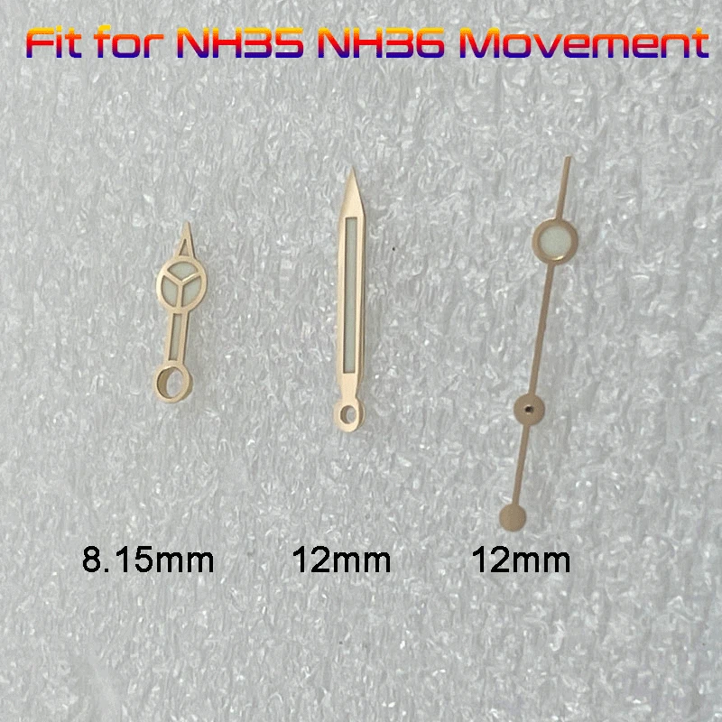 

Fit For Miyota/Seiko Movements 820A 8215 8N24 82S0 8205 NH35 NH36 Watch Hands Blue Luminous Hands Pointer